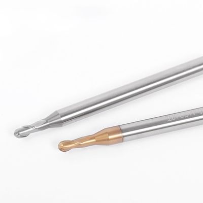 टंगस्टन कार्बाइड एंड मिल, 2-8 मिमी फ्लूट लंबाई, 4 मिमी शैंक व्यास, और सटीक मशीनिंग के लिए 50 मिमी कुल लंबाई के साथ