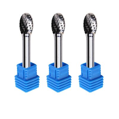 6 मिमी टाइप ई से शेप टंगस्टन कार्बाइड बूर लॉन्ग 1/4 इंच शंक एज रोटरी फाइल