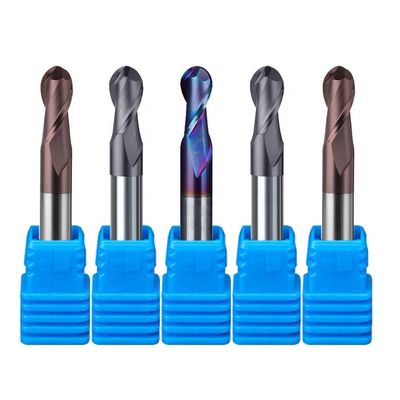 टंगस्टन स्टील कार्बाइड एल्यूमिनियम एंड मिल 200 मिमी 6 एचआरसी 55 राउंड आर 3 4 बांसुरी एचआरसी 45