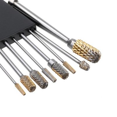 लचीला दस्ता लंबा 1/4 शंक सेट रोटरी कार्बाइड रोटरी गड़गड़ाहट एफ एसएफ प्रकार