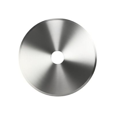 कस्टम सीमेंटेड टंगस्टन कार्बाइड मिश्र धातु परिपत्र बिना कटा हुआ ब्लेड स्लिटिंग ब्लेड फैब्रिक फिल्म स्लिटिंग औद्योगिक मशीन चाकू