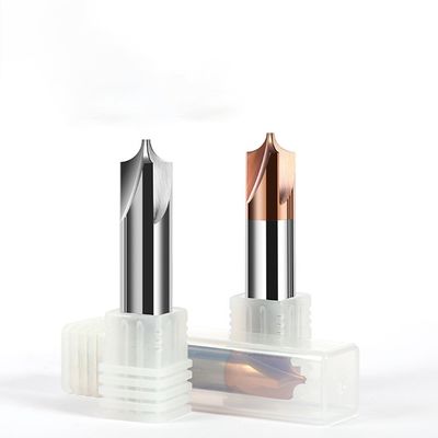 D4 से D16 कटिंग व्यास के लिए 55-डिग्री आंतरिक त्रिज्या और 0.6um अनाज आकार के साथ 4-फ्लूट टंगस्टन कार्बाइड एंड मिल