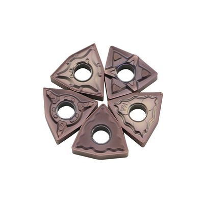 इलेक्ट्रॉनिक उद्योग में परिशुद्धता मशीनिंग के लिए पीवीडी कोटिंग के साथ उच्च प्रदर्शन WNMG सीएनसी आवेषण