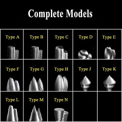 3 मिमी 6 मिमी शंक टंगस्टन कार्बाइड रोटरी फ़ाइल लकड़ी ड्रिल बिट