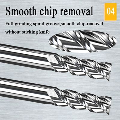 1 मिमी सीएनसी टंगस्टन कार्बाइड एंड मिल Hrc55 एल्यूमिनियम एंड मिल मिल्स कट टूल: