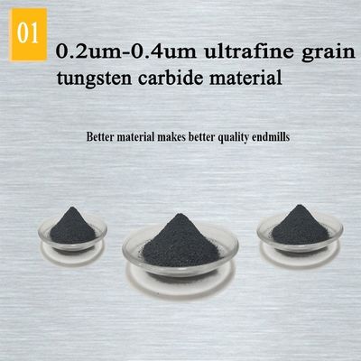 पॉलिश Hrc55 20mm टंगस्टन कार्बाइड 6mm एंड मिल 4 बांसुरी सीएनसी बिट्स 6mm